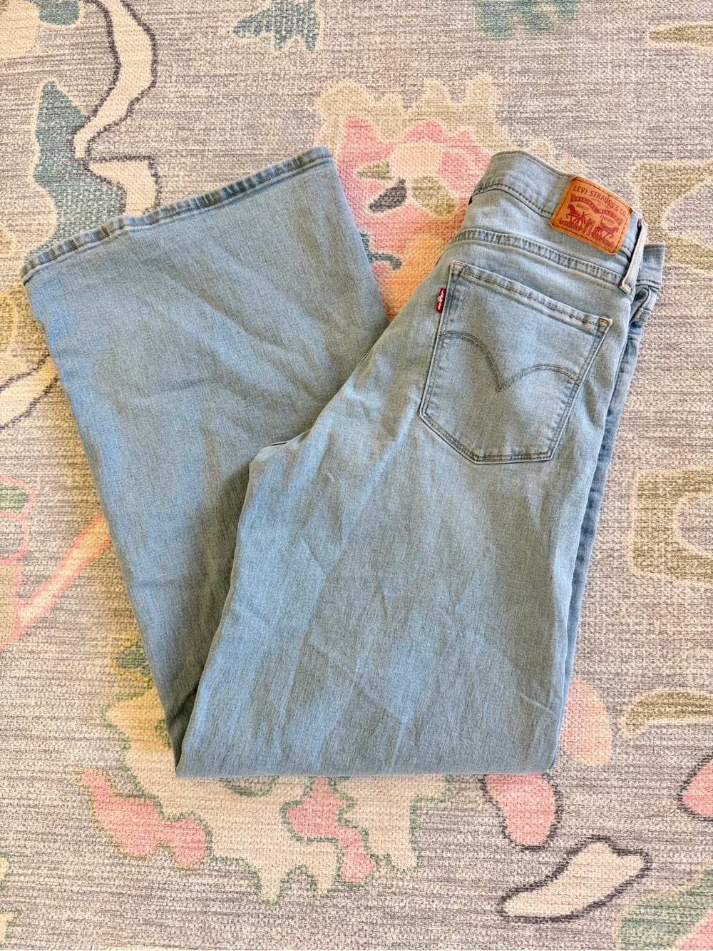 Levi's Light Blue 318 Shaping Wide Leg